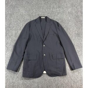 Richard Choi Blazer Mens 52L Blue Wool Coolmax Light Jacket Sport Coat Quick Dry